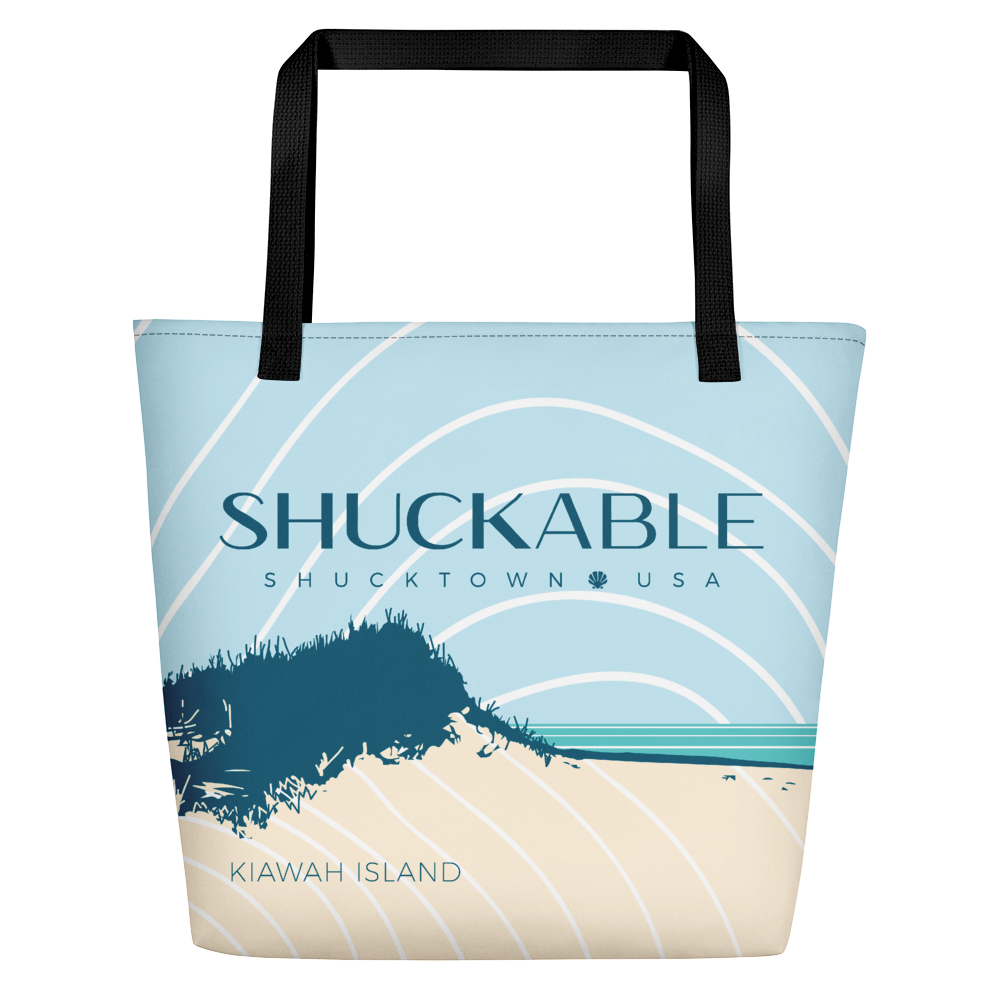 KIAWAH ISLAND SHUCKABLE BEACH BAG Shuckable Apparel Oyster and Ocean Inspired Clothing