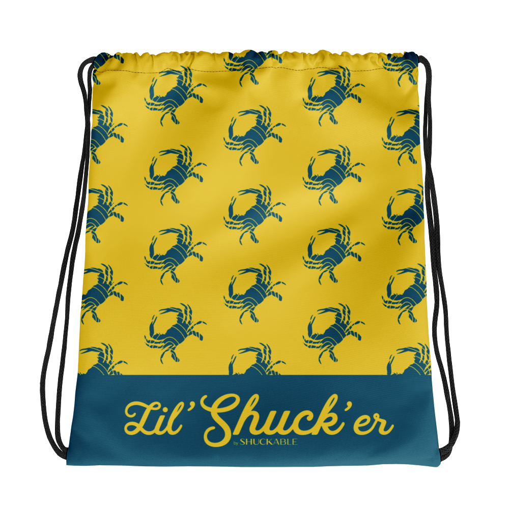 Lil' Shuck'er Crab Drawstring bag