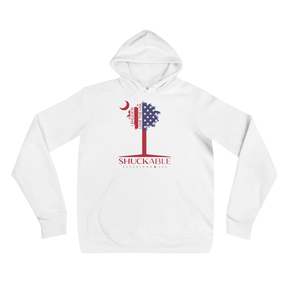 I SHUCK'N Love The USA Unisex hoodie