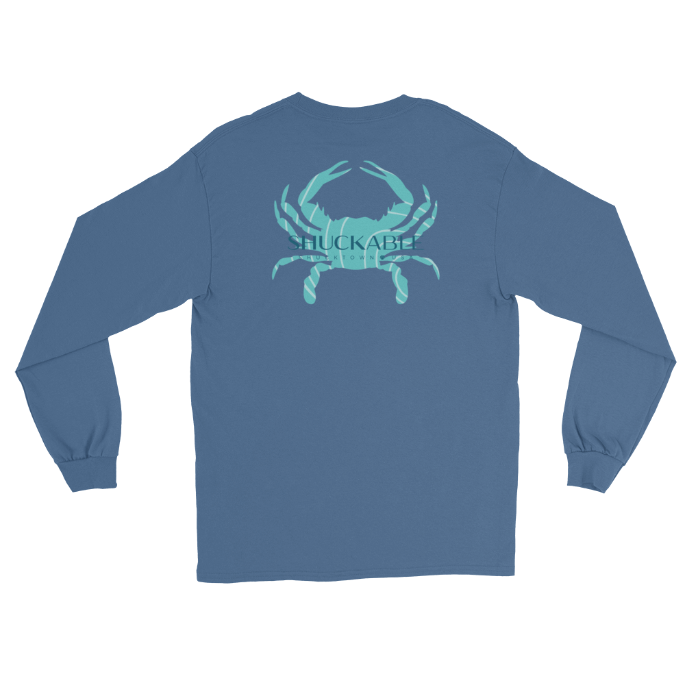 Shuckable Blue Crab Long Sleeve Tee