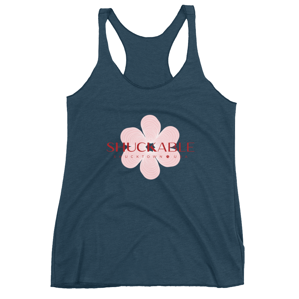 SHUCKable Flower Women's Racerback Tank