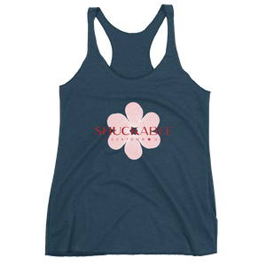 SHUCKable Flower Women's Racerback Tank