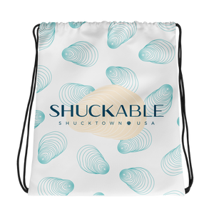 Shuckable Shells Drawstring bag