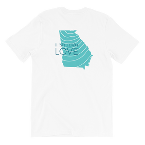 I shuck'n Love Georgia Short Sleeve Tee Shirt