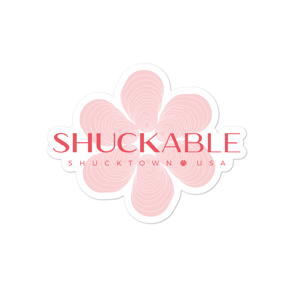 Shuckable Flower Power Vinyl Sticker