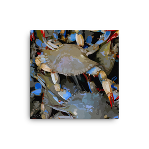 Canvas Print Blue Crab 12 x 12