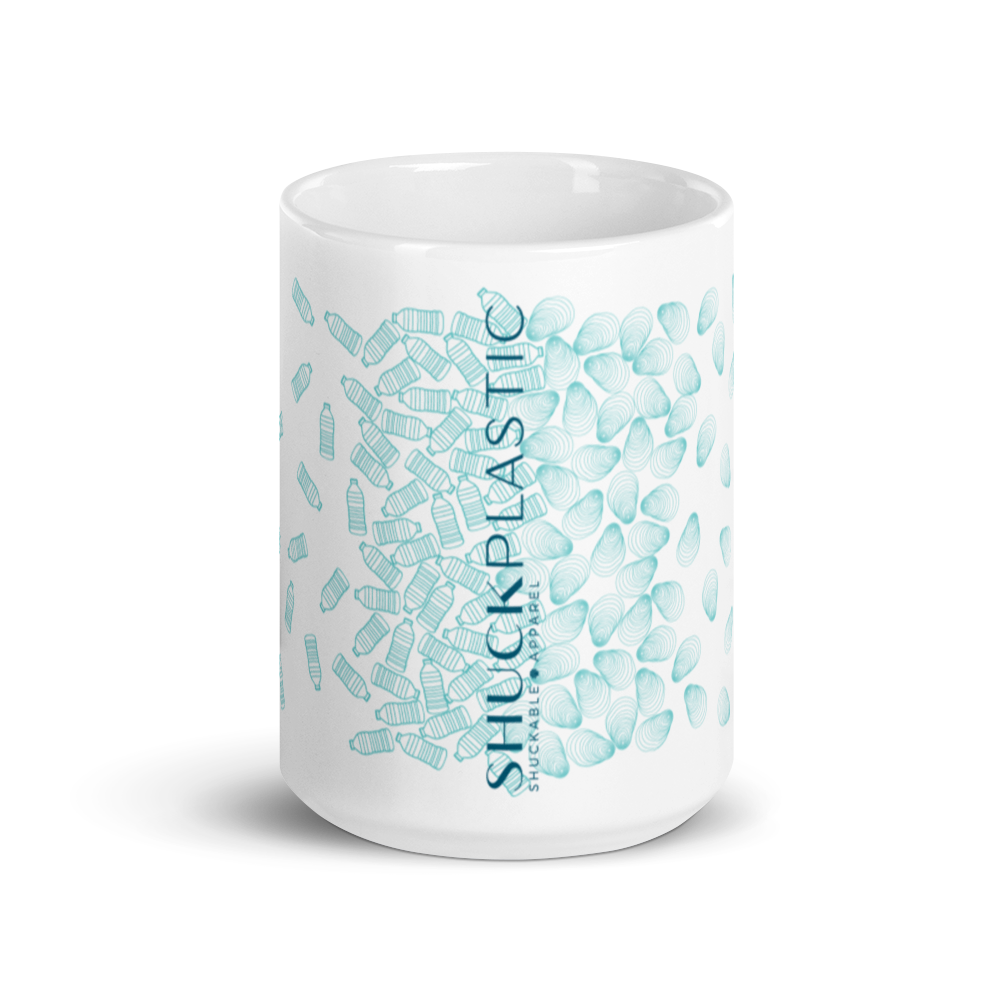 Shuck Plastic White Glossy Mug